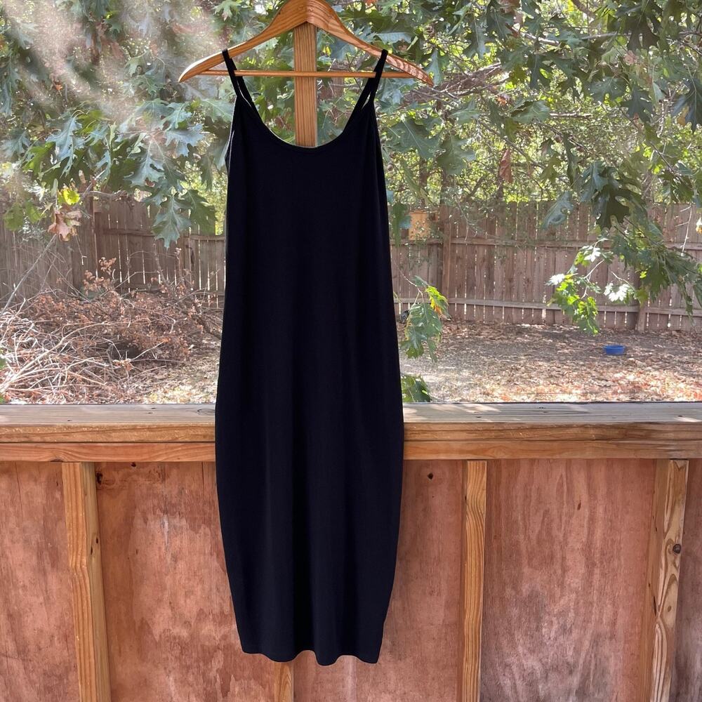 Gap Women's Modern Convertible Strap Midi Dress Black Size S